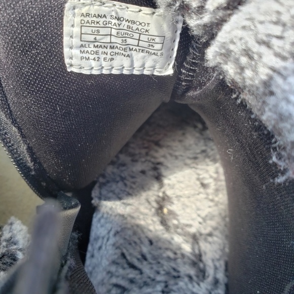Stuart Weitzman Ariana Snow Boot Gray/Black 4 - Picture 7 of 7